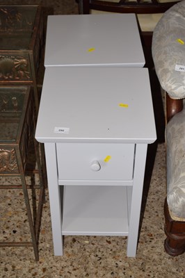 Lot 280 - A pair of modern light grey finish bedside...