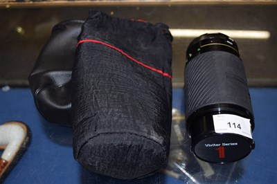 Lot 114 - A Vivitar Series II 70-210mm macro lens and...