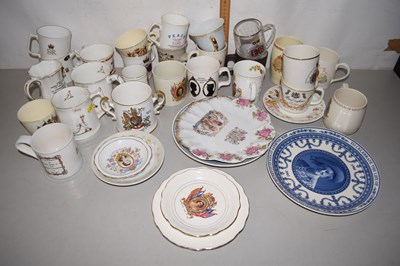 Lot 523 - Quantity of assorted mugs and royal...