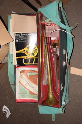 Lot 576 - A trombone, cased