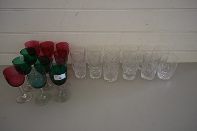 Lot 20 - COLLECTION VARIOUS DRINKING GLASSES TO INCLUDE...