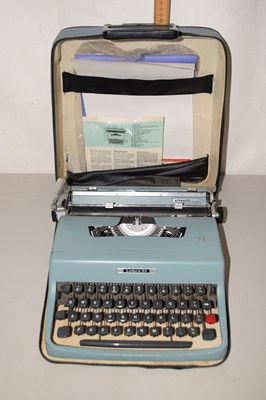 Lot 624 - An Olivetti typewriter, cased
