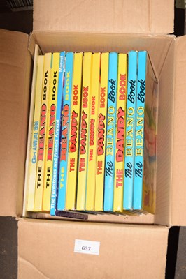 Lot 637 - Children's annuals to include the Dandy and Beano