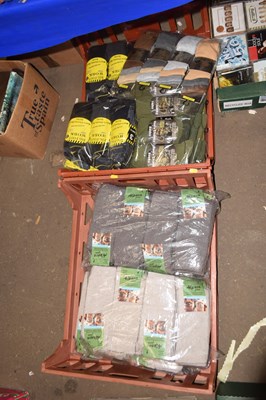 Lot 646 - Two boxes of assorted socks, as new