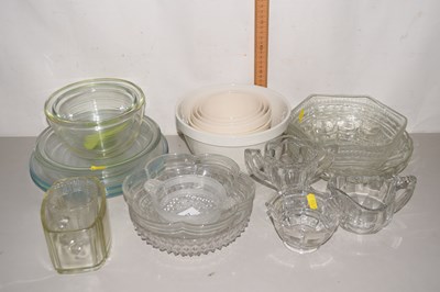 Lot 657 - Pie dishes, pudding basins, ceramics and glass