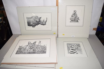 Lot 668 - Assorted animal prints in clip frames