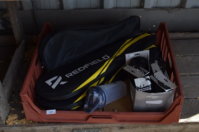 Lot 357 - Mixed lot to include badminton rackets,...