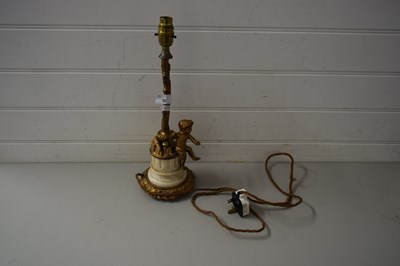 Lot 30 - EARLY 20TH CENTURY TABLE LAMP BASE WITH GILT...
