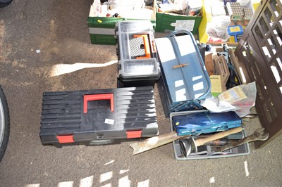 Lot 397 - Mixed lot of various toolboxes including tools