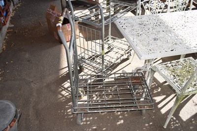 Lot 406 - Metal garden trolley
