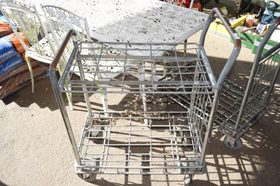 Lot 407 - Metal gardening trolley