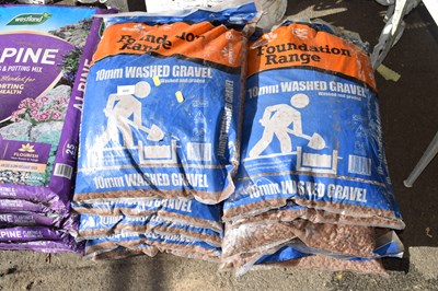 Lot 408 - Ten bags of 10mm washed gravel