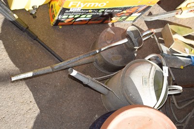 Lot 419 - Two galvanised watering cans