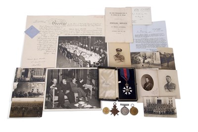Lot 162 - First World War Medal Trio and Companion order...