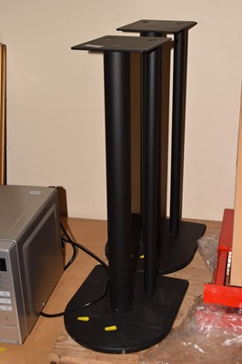 Lot 693 - Pair of speaker stands