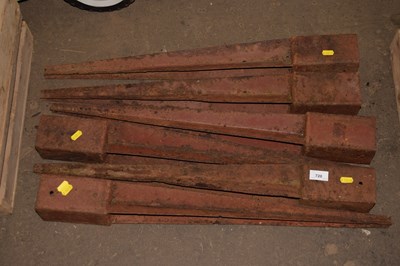 Lot 720 - Six fence post supports