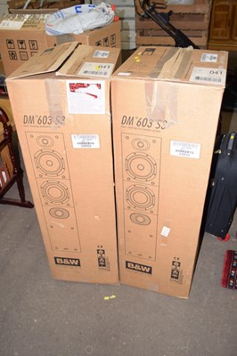 Lot 754 - A pair of floor standing loud speakers DM603S3,...