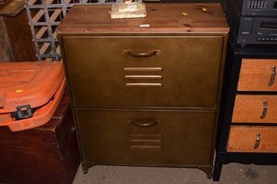 Lot 791 - Two drawer shoe storage cabinet