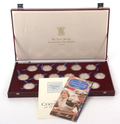 Lot 258 - The Royal Marriage Commerative Coin Collection...