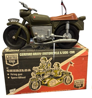 Lot 315 - A boxed German Army Motorcycle and Side-Car...