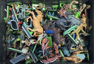 Lot 245 - A tin containing a quantity of mostly Britains...