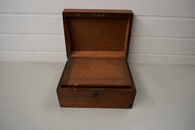 Lot 52 - 19TH CENTURY WRITING BOX WITH FITTED INTERIOR