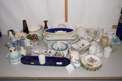 Lot 11 - Large Mixed Lot: Various table wares, vases,...