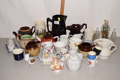 Lot 18 - Mixed Lot: Various assorted jugs, tea wares etc