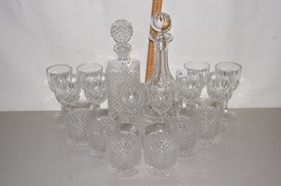 Lot 19 - A collection of clear wine glasses, tumblers...