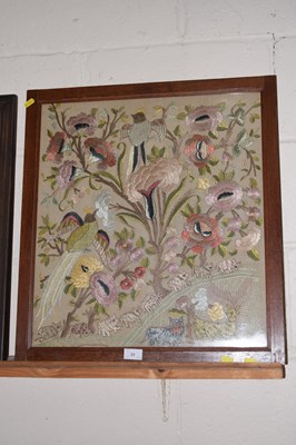 Lot 31 - An early 20th Century needlework panel...