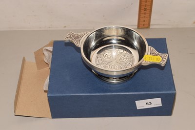 Lot 53 - A modern Scottish quaich