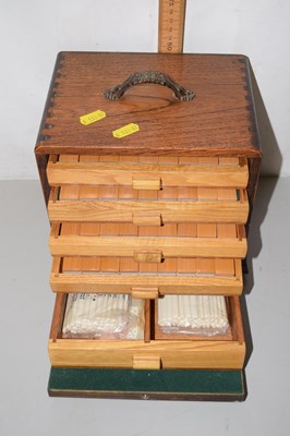 Lot 80 - A cased composition Mahjong set