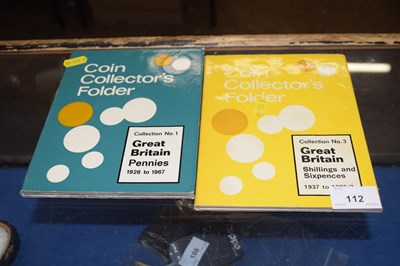 Lot 112 - Two folders of Great Britain Pennies and Great...