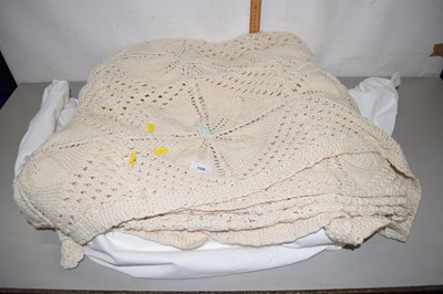 Lot 159 - A large knitted bedspread