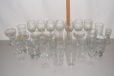 Lot 165 - Mixed Lot: Various drinking glasses