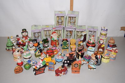 Lot 168 - Collection of various novelty trinket boxes to...