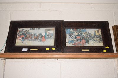 Lot 198 - Ludovici, two coloured prints of coaching scenes