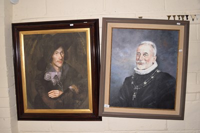 Lot 208 - Contemporary portrait of a gentleman in ruff...