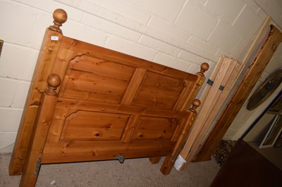 Lot 214 - A modern pine double bed frame