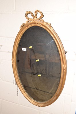 Lot 215 - A Georgian Revivan gilt wood wall mirror of...