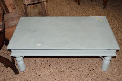 Lot 237 - A duck egg painted hardwood coffee table