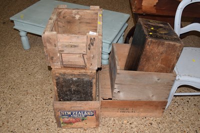 Lot 238 - A group of six various wooden packing crates