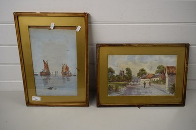 Lot 64 - FREDERICK WAUGH, STUDY OF FISHING BOATS AND...
