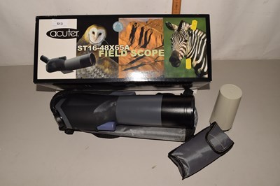Lot 513 - A boxed Acuter field telescope