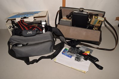 Lot 522 - A JVC digital camcorder together with a...