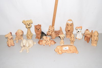 Lot 543 - Collection of Sylvac model dogs