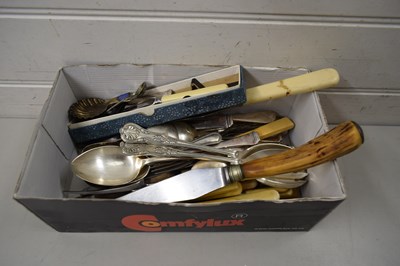 Lot 73 - BOX OF MIXED CUTLERY