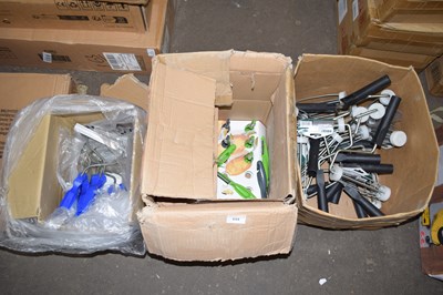 Lot 694 - Three boxes of paint rollers, vegetable...
