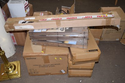 Lot 701 - Mixed Lot: Storage stool, shoe racks, etc