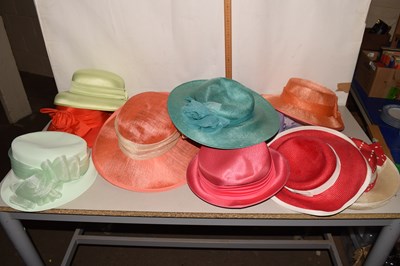 Lot 593 - Three boxes of various ladies hats